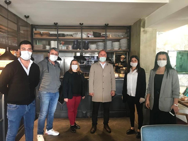MHP'den esnafa 'hayırlı olsun' ziyareti