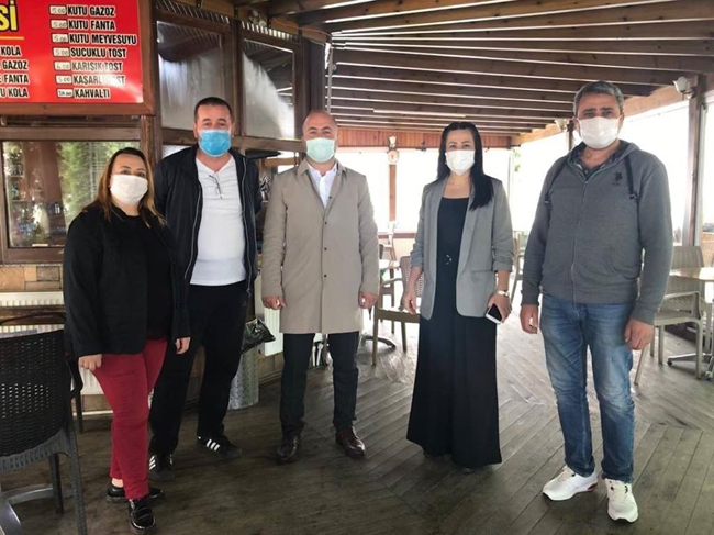 MHP'den esnafa 'hayırlı olsun' ziyareti