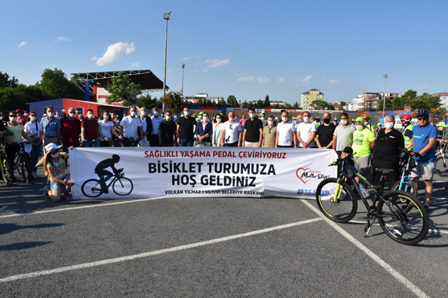 Silivri'de bisiklet turu ilgi gördü