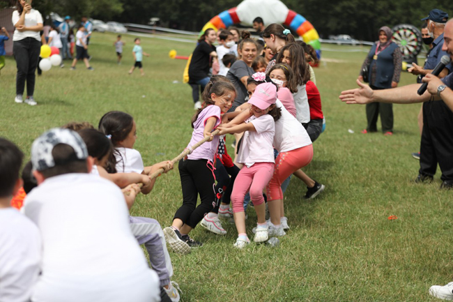 Silivri'de festival tadında şenlik... Çocuklar doyasıya eğlendi