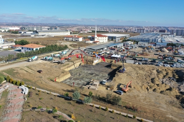 Ek hizmet binasının temeli atıldı