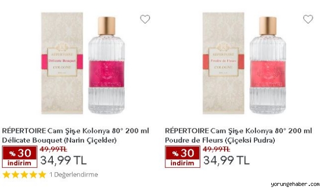Kolonya Çeşitleri