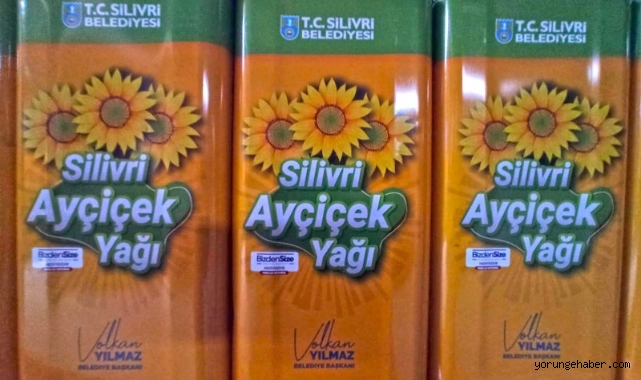 Silivri Belediyesi ürettiği ayçiçek yağını 10 bin aileye dağıtıyor