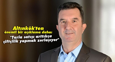Altınkök, "Tarla satışı arttıkça çiftçilik yapmak zorlaşıyor"