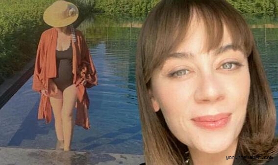 Demet Evgar'dan havuz pozu