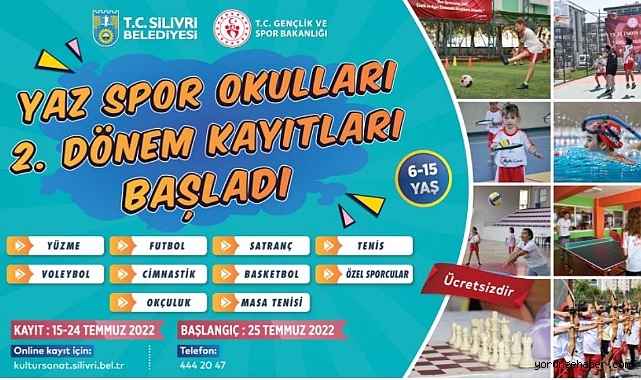 Yaz Spor Okulları'nda 2. dönem kayıtları başladı