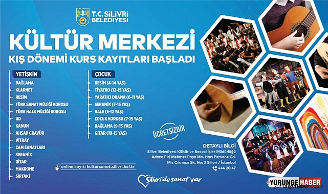 Silivri Belediyesi kış dönemi kurs kayıtları devam ediyor