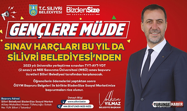 Silivri Belediyesi öğrencilerin sınav ücretlerini karşılıyor