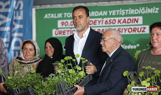 Silivri Belediyesi 650 kadına 90.000 fide dağıttı