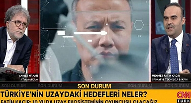 Bakan Kacır, "10 yılda uzay ekosisteminin oyuncusu olacağız"