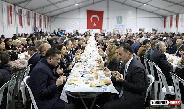 Silivri'de İftar çadırında 2000 kişiyle Ramazan bereketi paylaşıldı