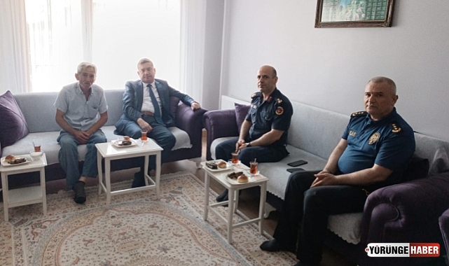 Kaymakam Toğan, şehit ailelerini ziyaret etti