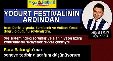 Yoğurt Festivalinin Ardından