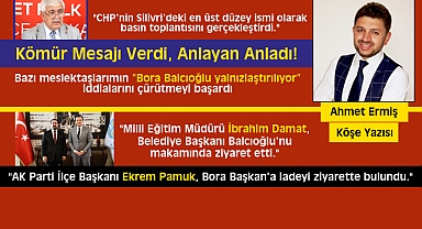 Kömür Mesajı Verdi, Anlayan Anladı!