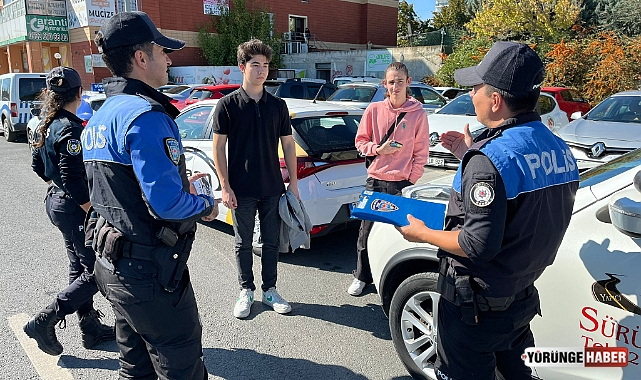 Silivri’de polis ekiplerinden trafik ve güvenlik bilgilendirmesi