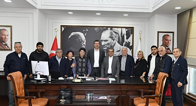 Gazetecilerden Erhan Güzel'e ziyaret