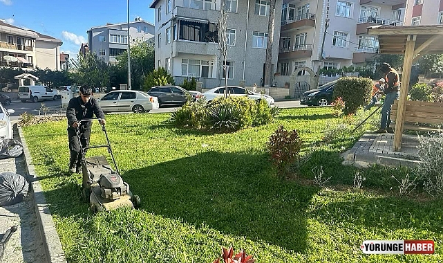 Silivri’de park ve yeşil alanlarda bakım çalışmaları sürüyor