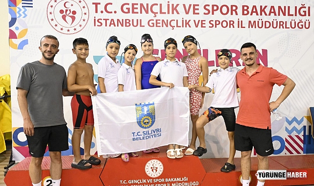 Silivrili minik kulaçlardan 20 madalya