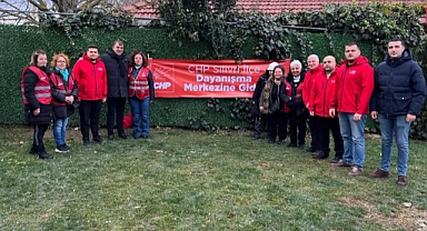 CHP Silivri’den cezaevi önünde dayanışma