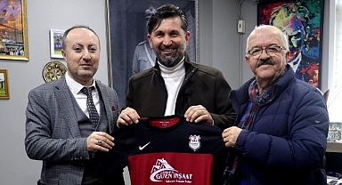 Büyükkılıçlıspor’dan sponsor Kızılkaya’ya anlamlı ziyaret