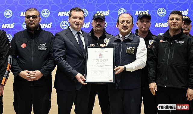 SAK ekibine, AFAD akreditasyon arması