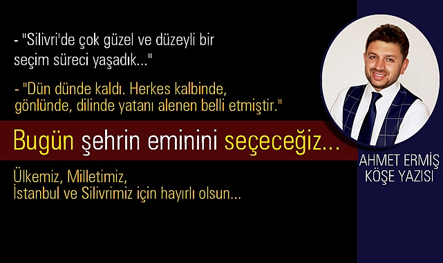 Bugün şehrin eminini seçeceğiz...