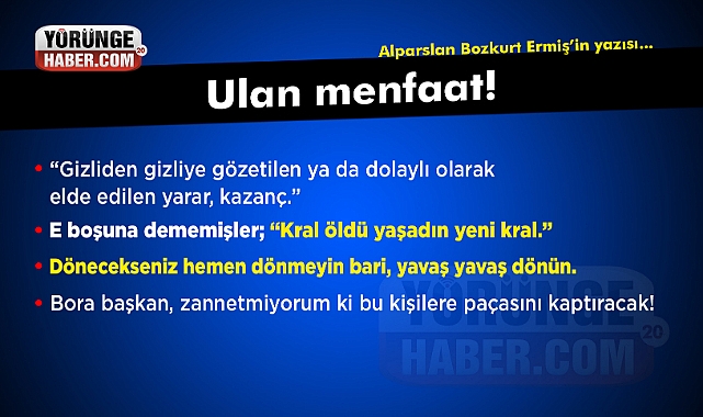 Ulan menfaat!