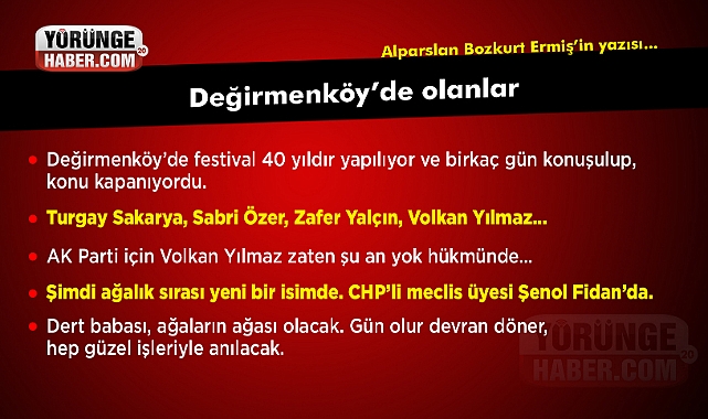 Değirmenköy'de olanlar