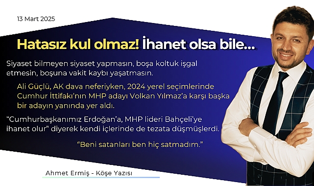 Hatasız kul olmaz! İhanet olsa bile…