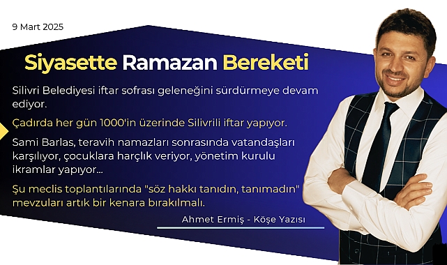 Siyasette Ramazan Bereketi
