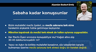 Sabaha kadar konuşsunlar