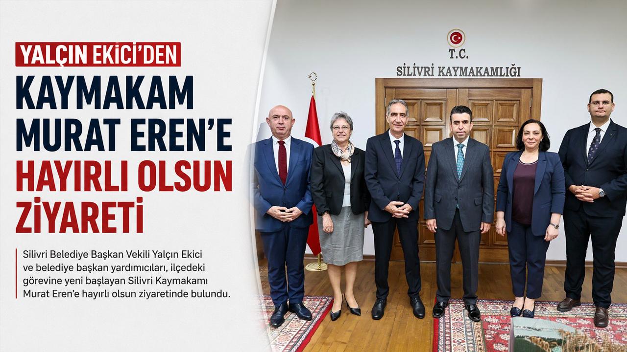 Yalçın Ekici'den Kaymakam Murat Eren'e hayırlı olsun ziyareti