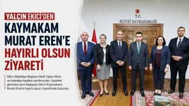 Yalçın Ekici'den Kaymakam Murat Eren'e hayırlı olsun ziyareti
